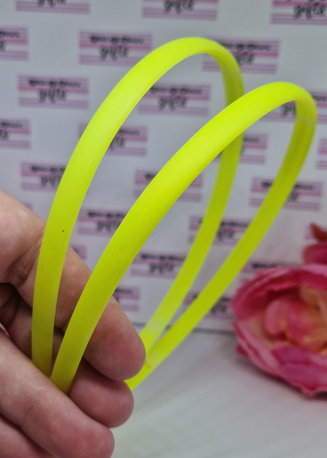 Neon yellow headband