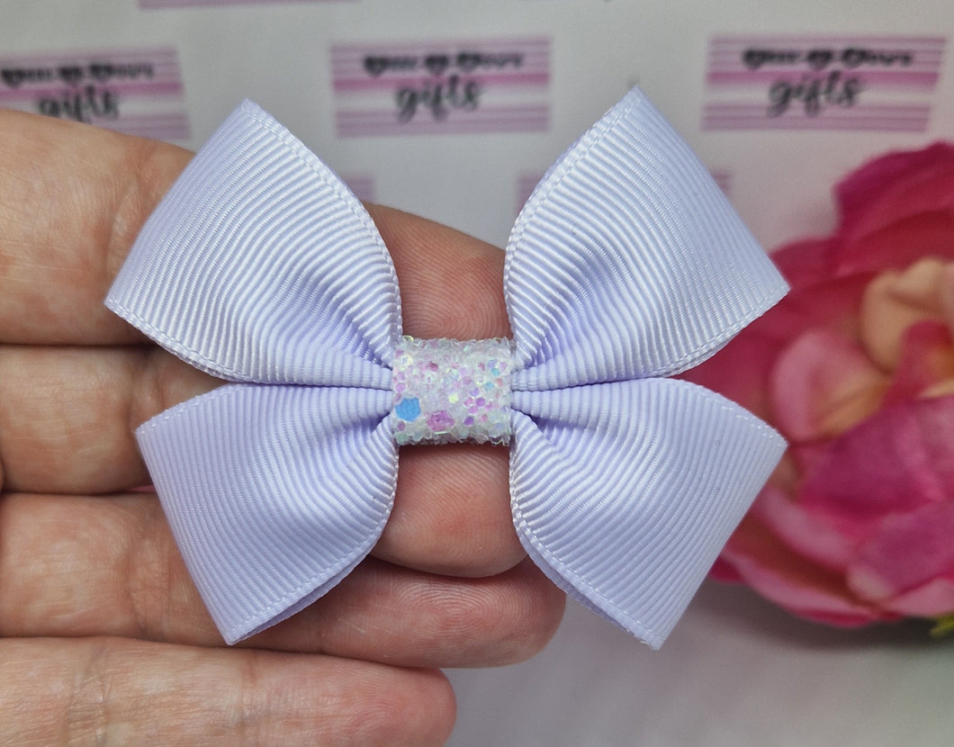 Misty lilac ribbon bow