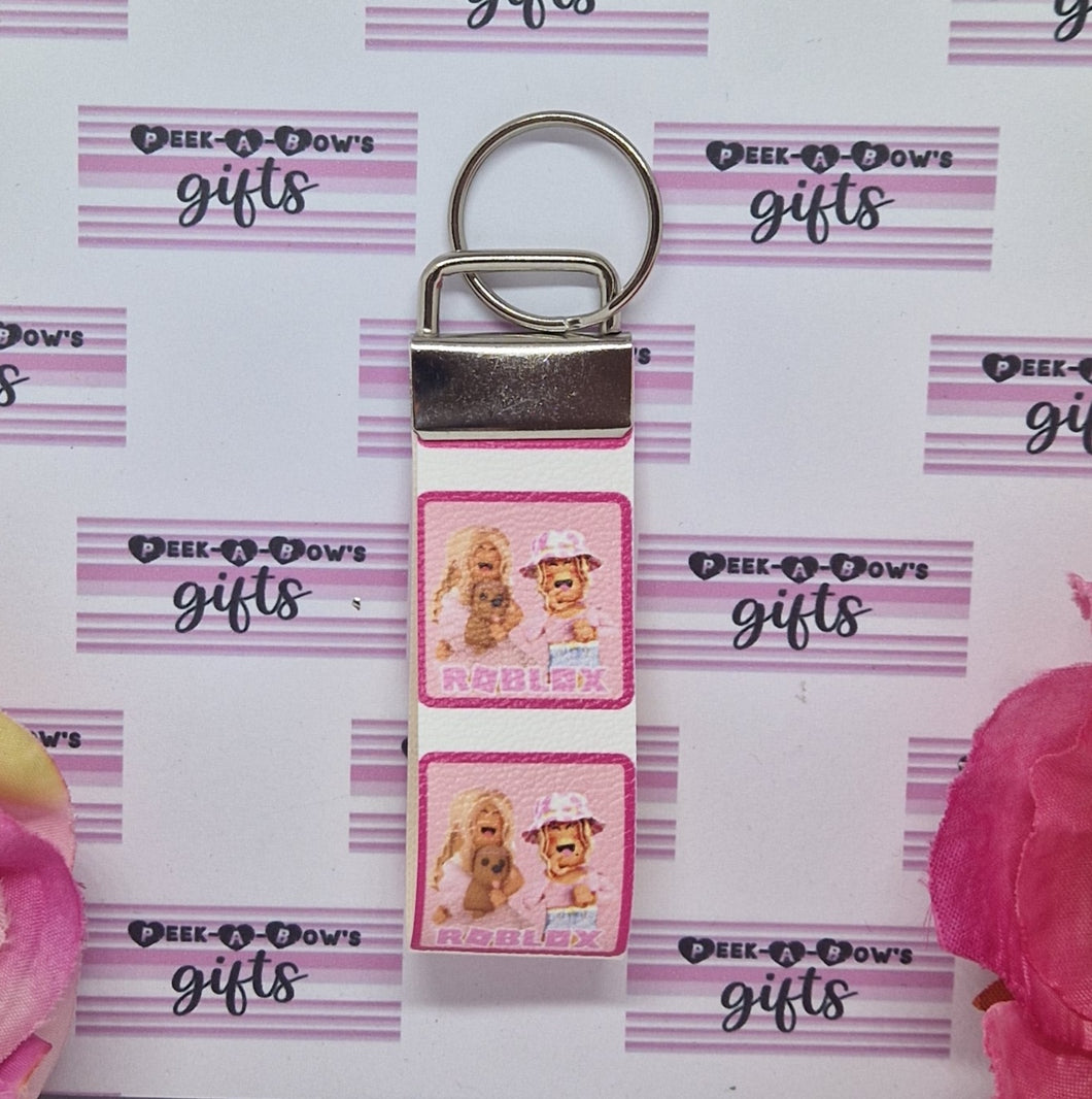 Roblox girlie leather keyring