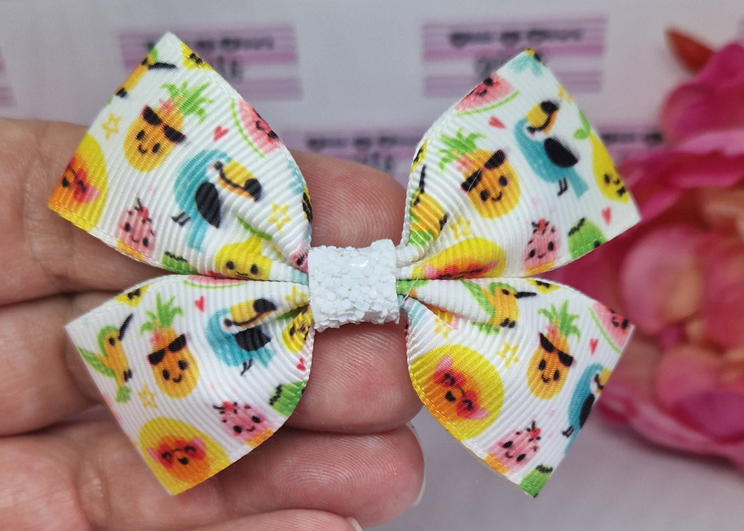 Small tropical summer ribbon bow