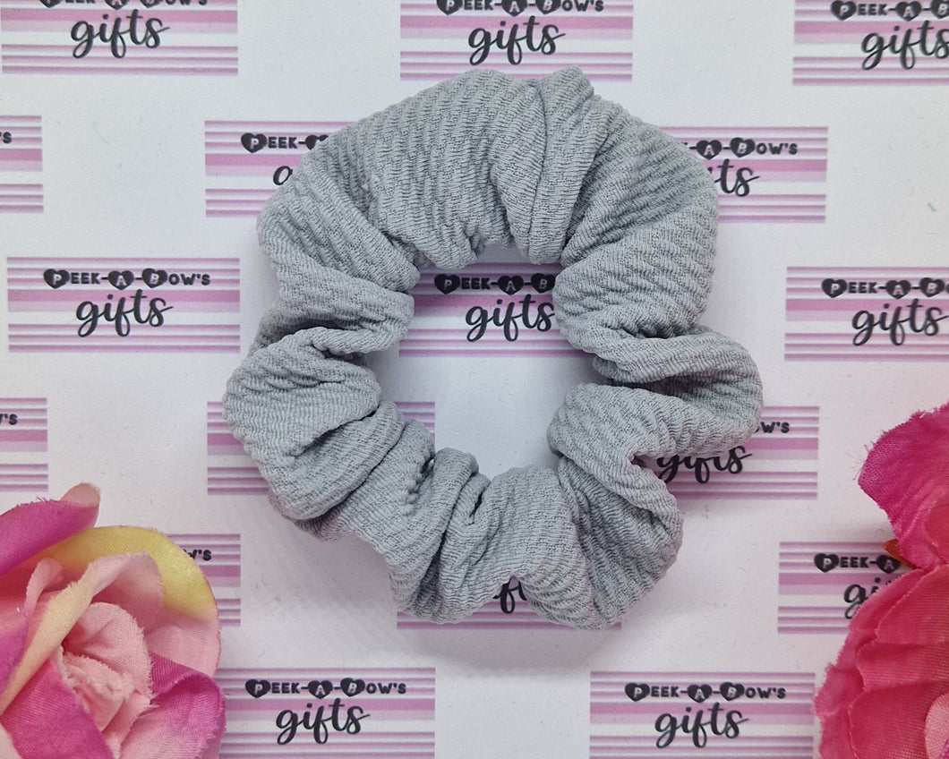 Light grey scrunchie