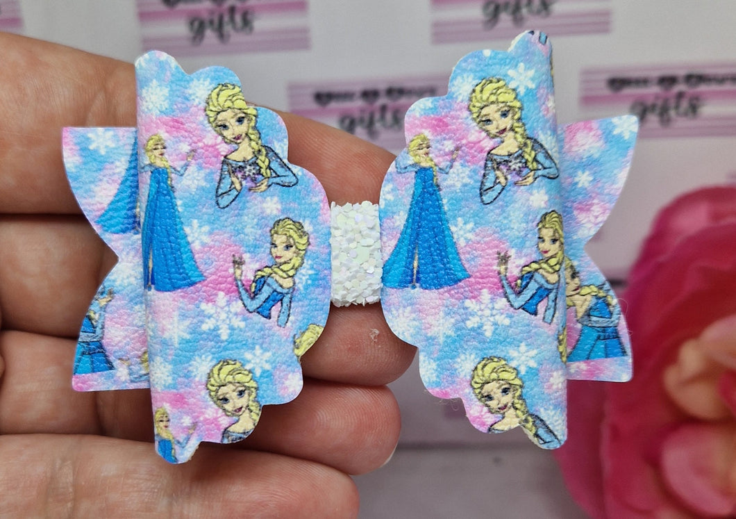 Tie dye elsa bow