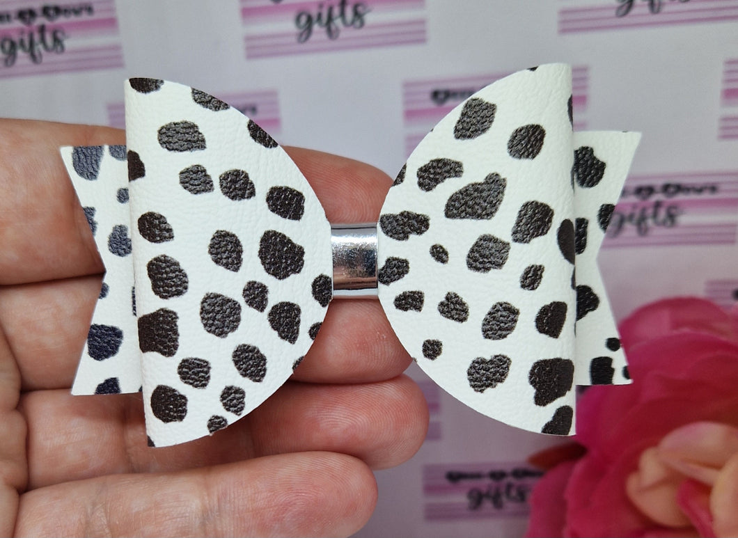 Dalmation print bow