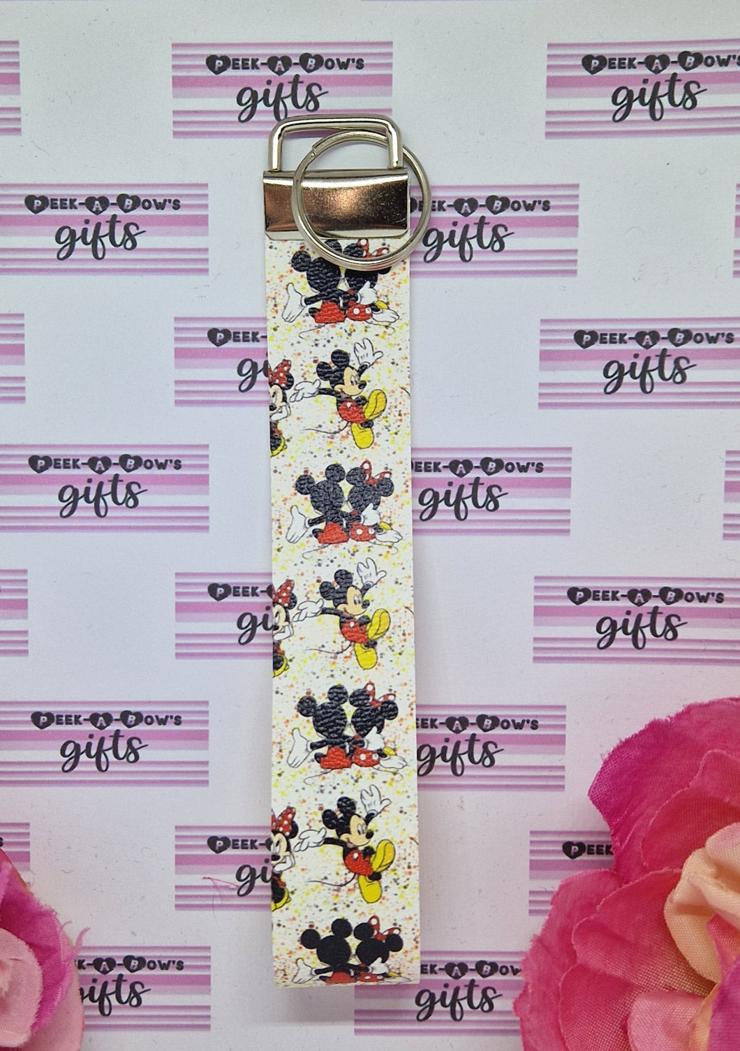 Mickey and minnie wristlet