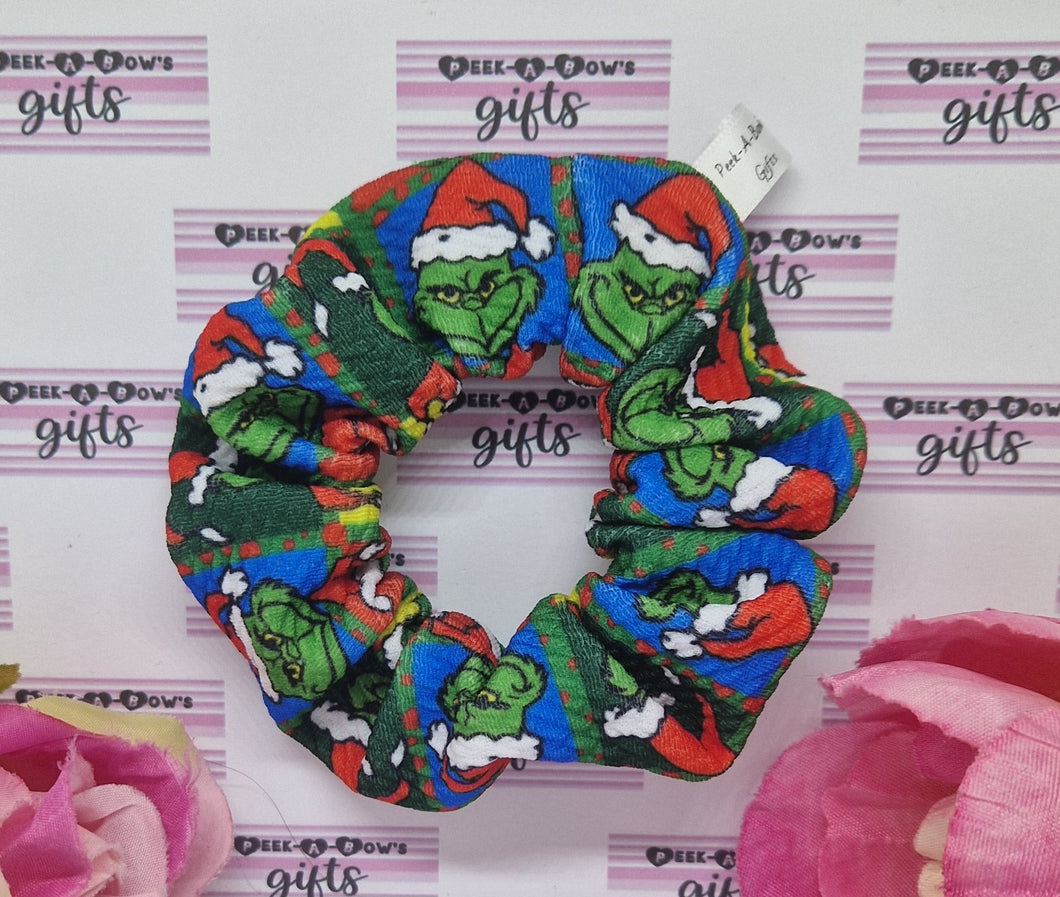 Grinch scrunchie