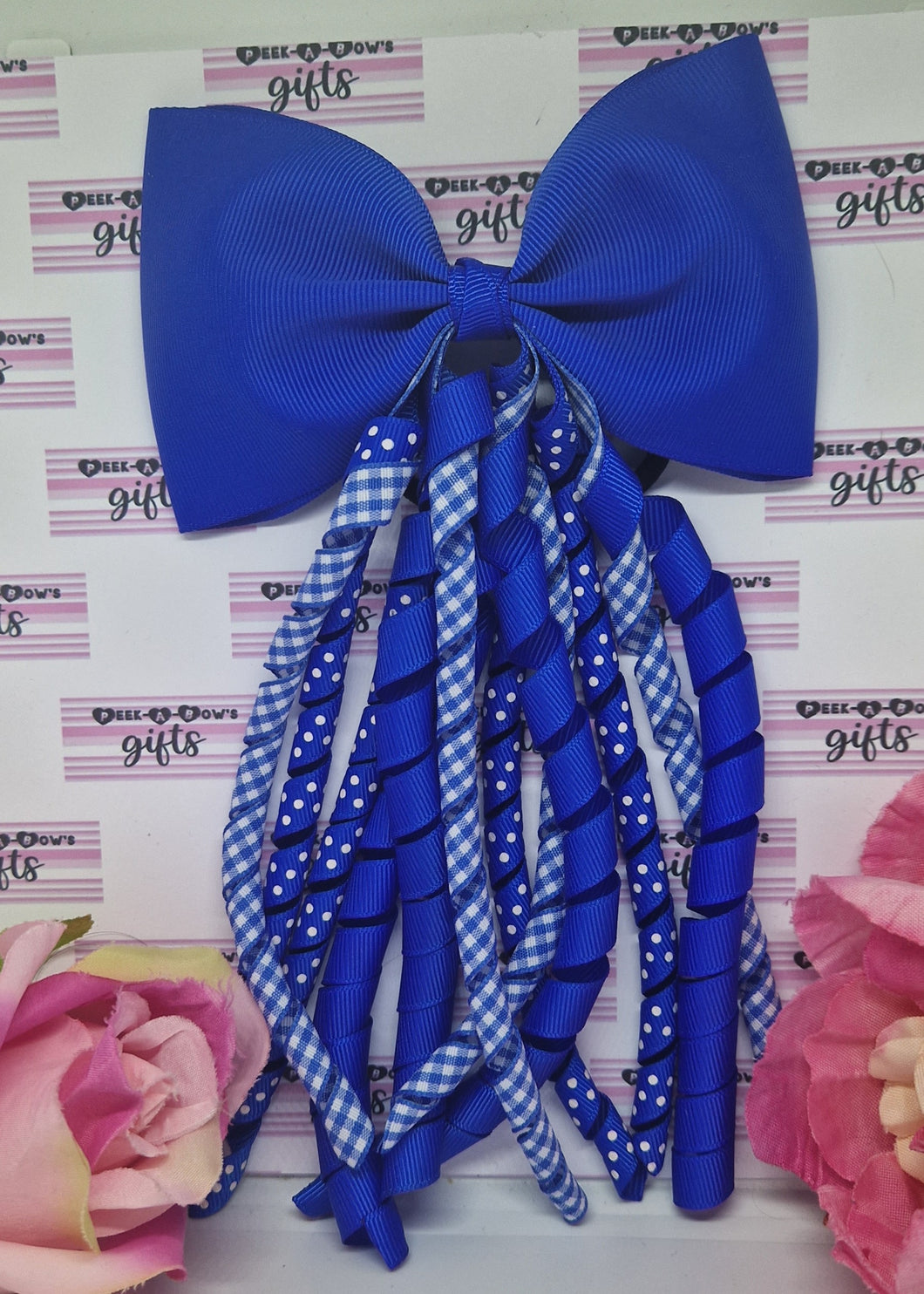 Royal mixed korker ribbon bow