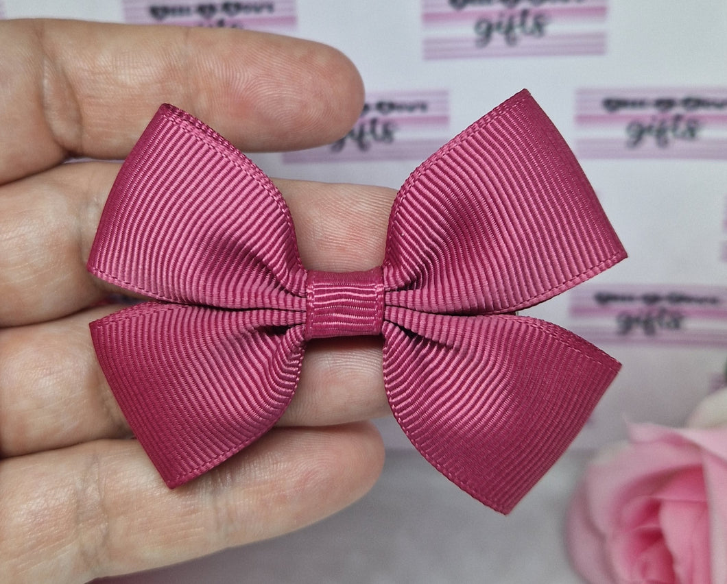 Rosewood small ribbon bow