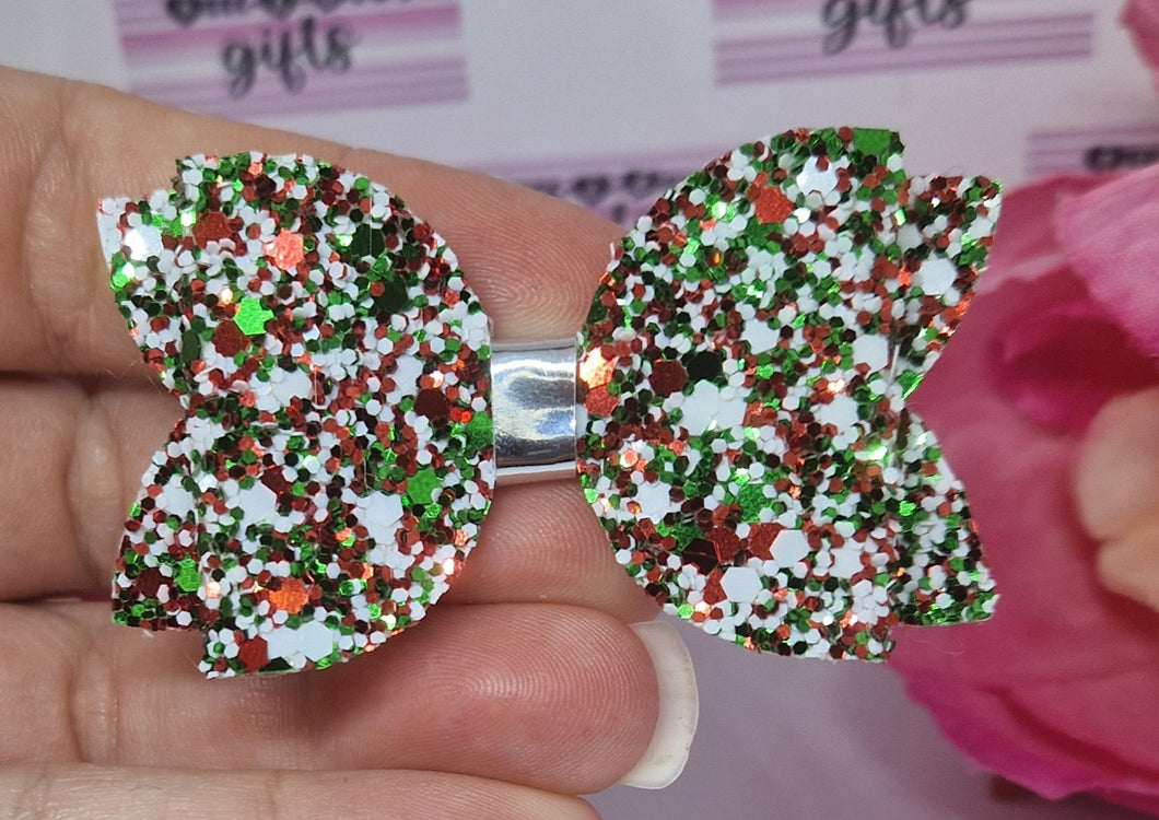 Elf glitter small bow