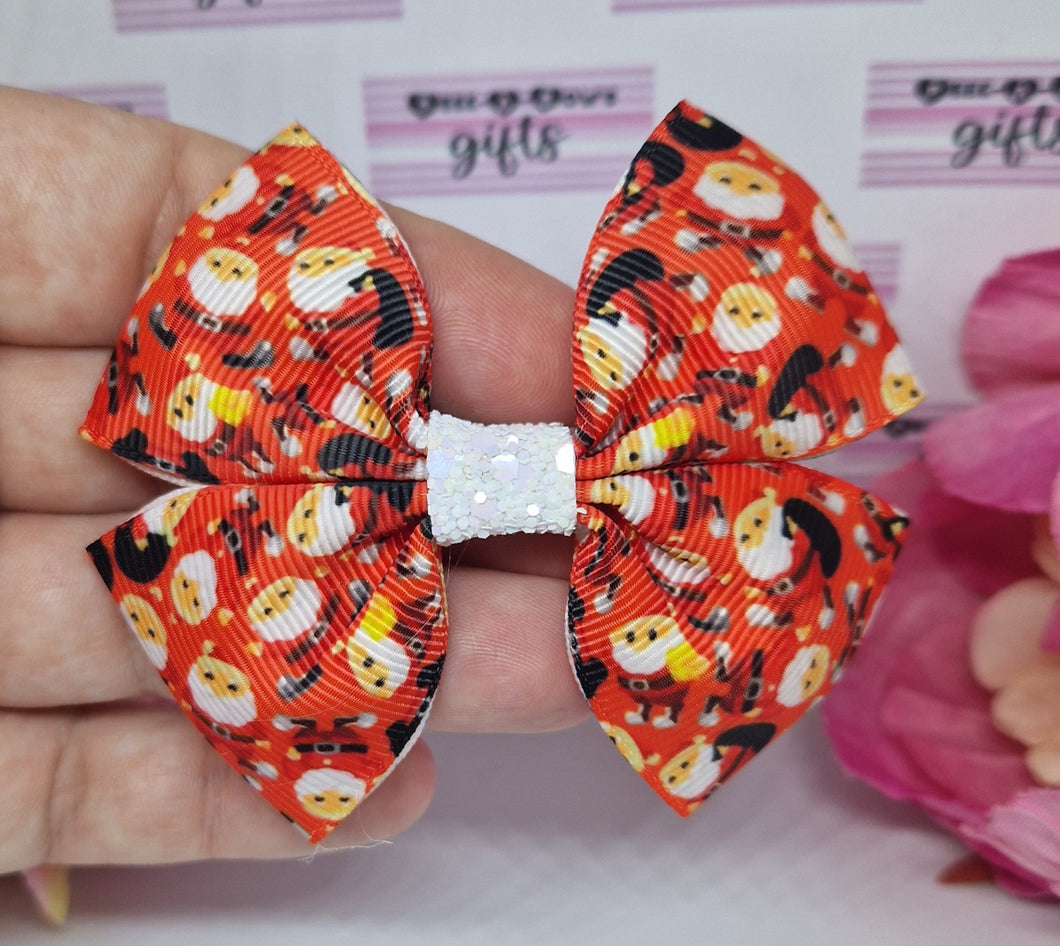 Medium santa gallore ribbon bow