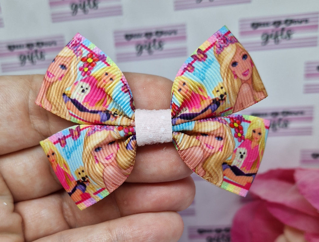 Small barbie princess ribbon bow