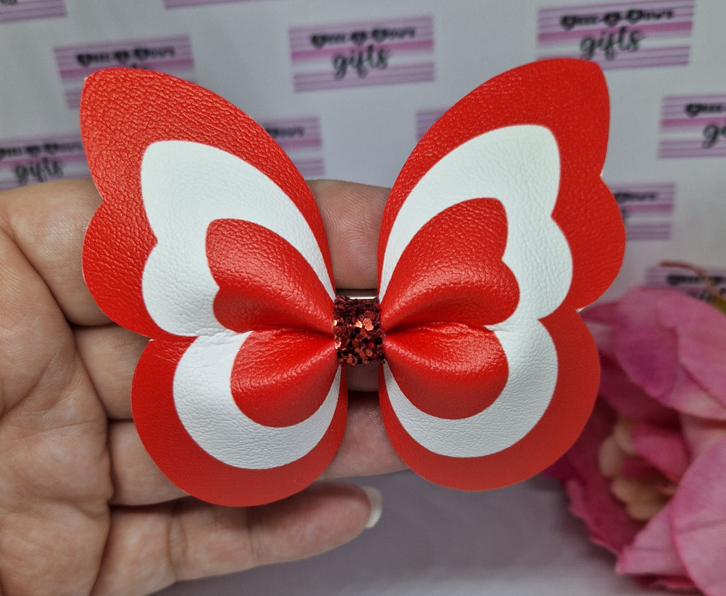 Red pinch butterfly