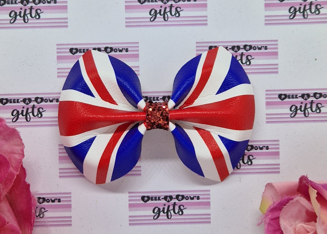 Union jack pinch bow