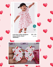 Load image into Gallery viewer, Cherry gingham mtm
