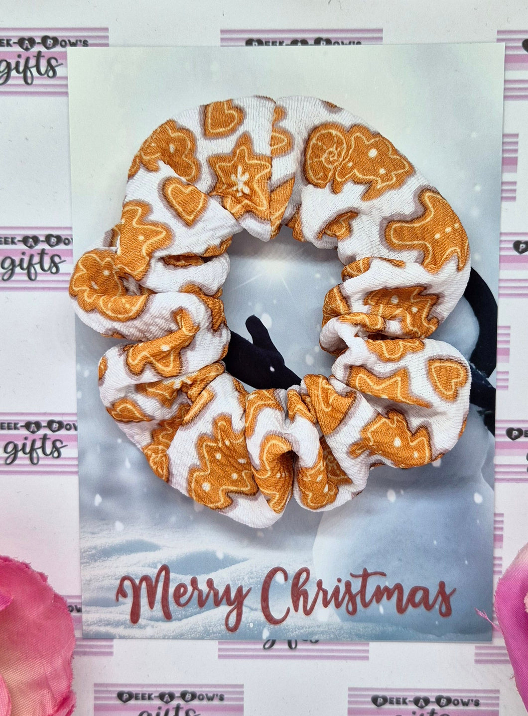 3d gingerbread man scrunchie