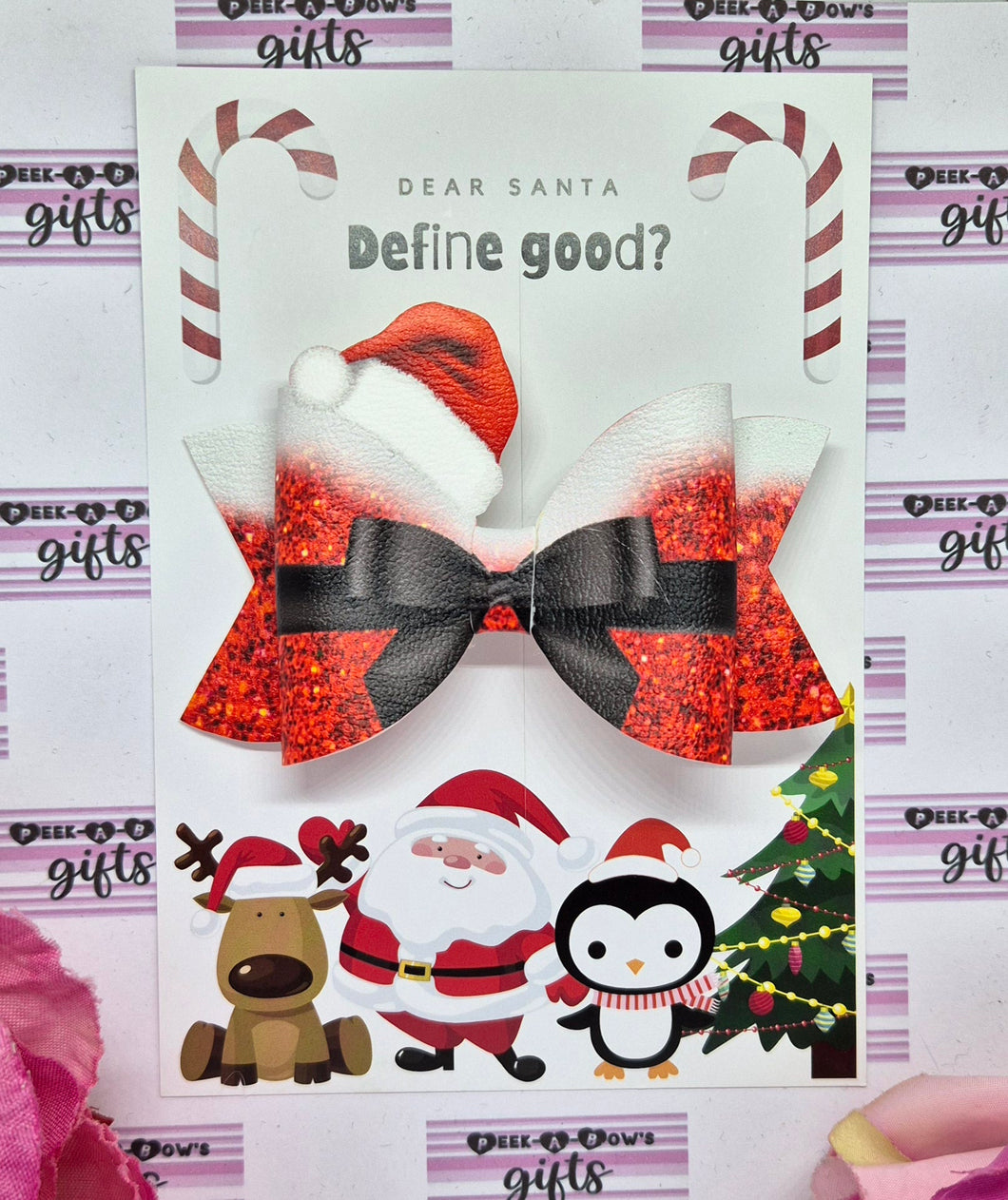 Santa baby bow