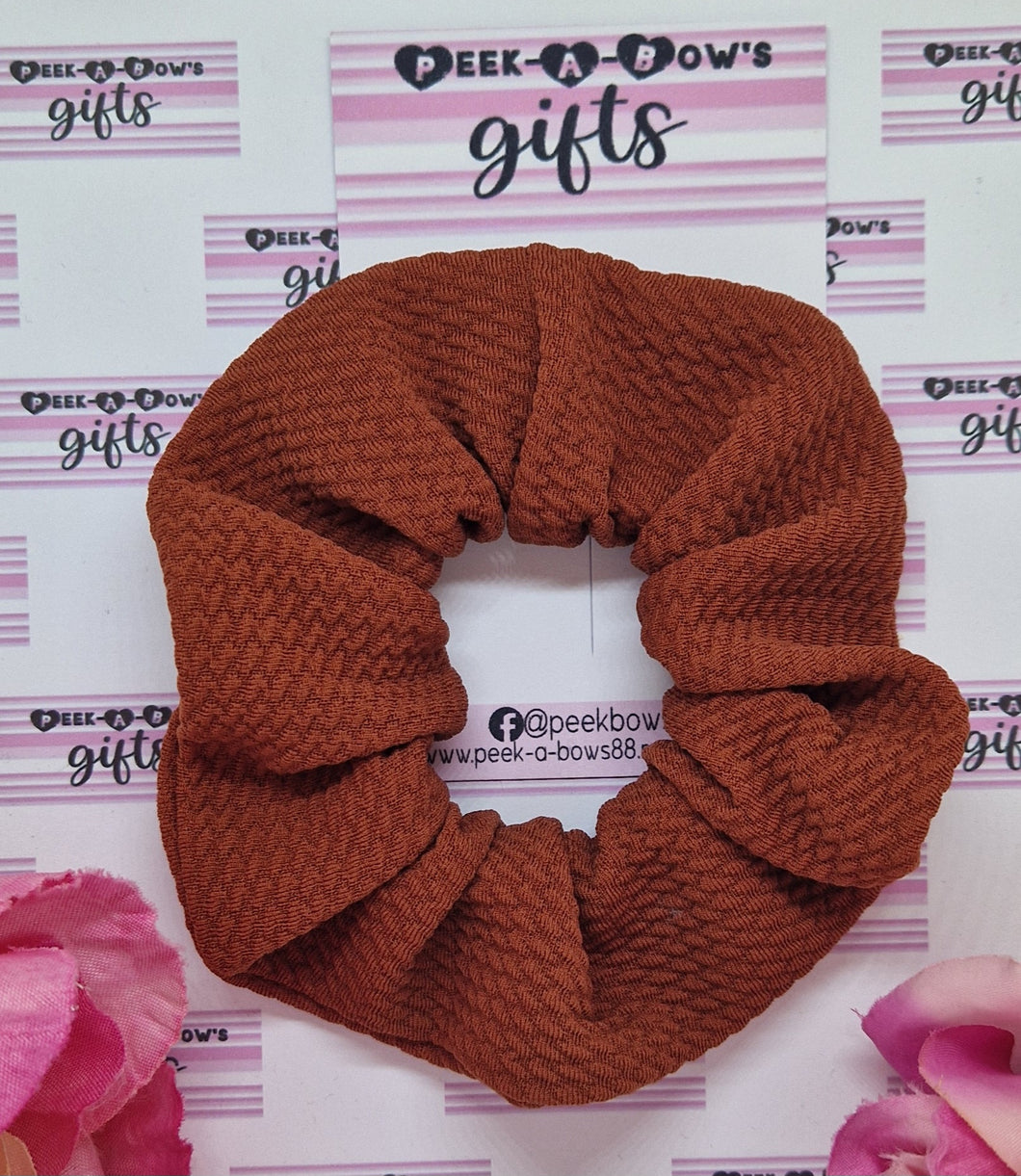 Chestnut scrunchie