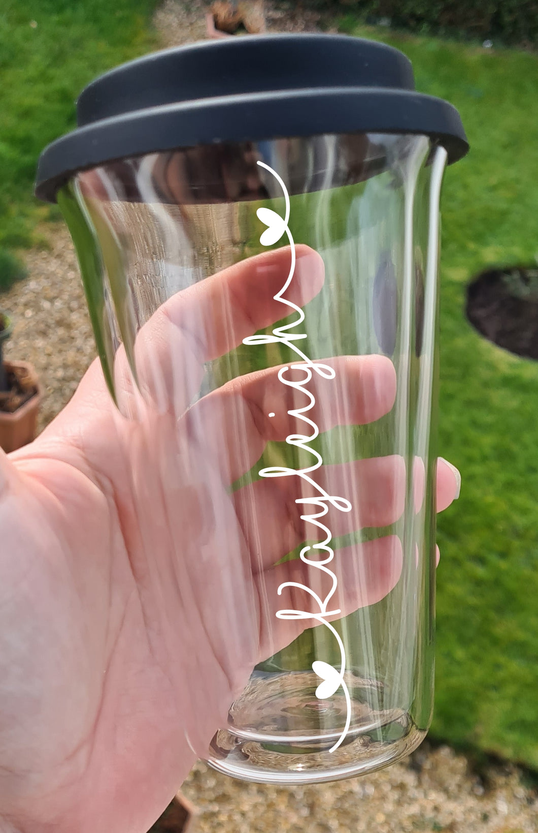 Glass travel mug