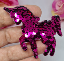 Load image into Gallery viewer, Sequin unicorn fringe clips
