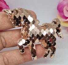 Load image into Gallery viewer, Sequin unicorn fringe clips
