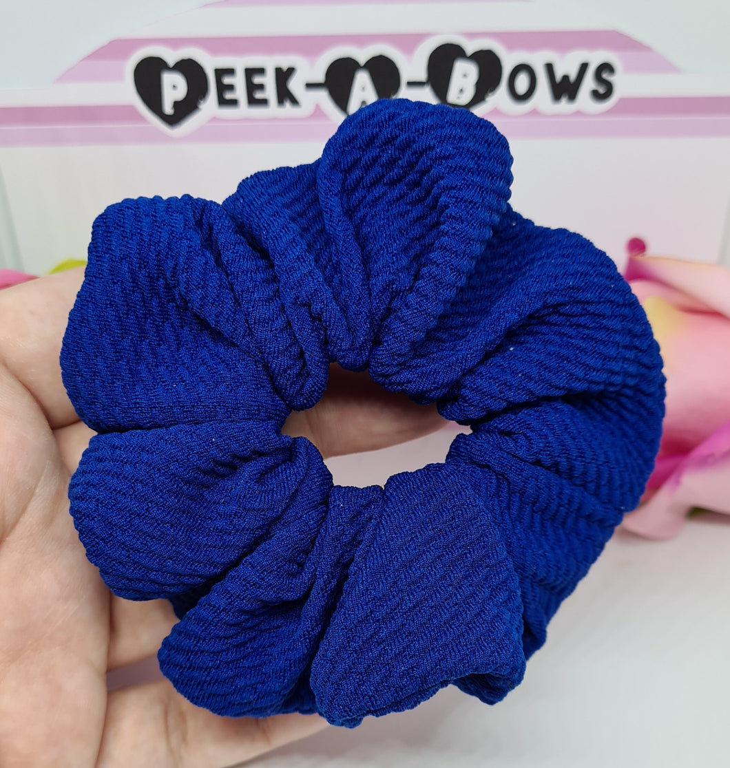 Royal blue scrunchie