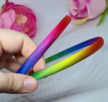 Load image into Gallery viewer, Rainbow satin headbands
