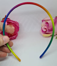 Load image into Gallery viewer, Rainbow satin headbands
