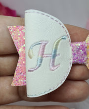 Load image into Gallery viewer, Rainbow embroidered initial
