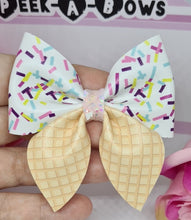 Load image into Gallery viewer, Ice cream party pinch bows (multi choice)
