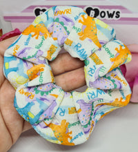 Load image into Gallery viewer, Dino roar scrunchie
