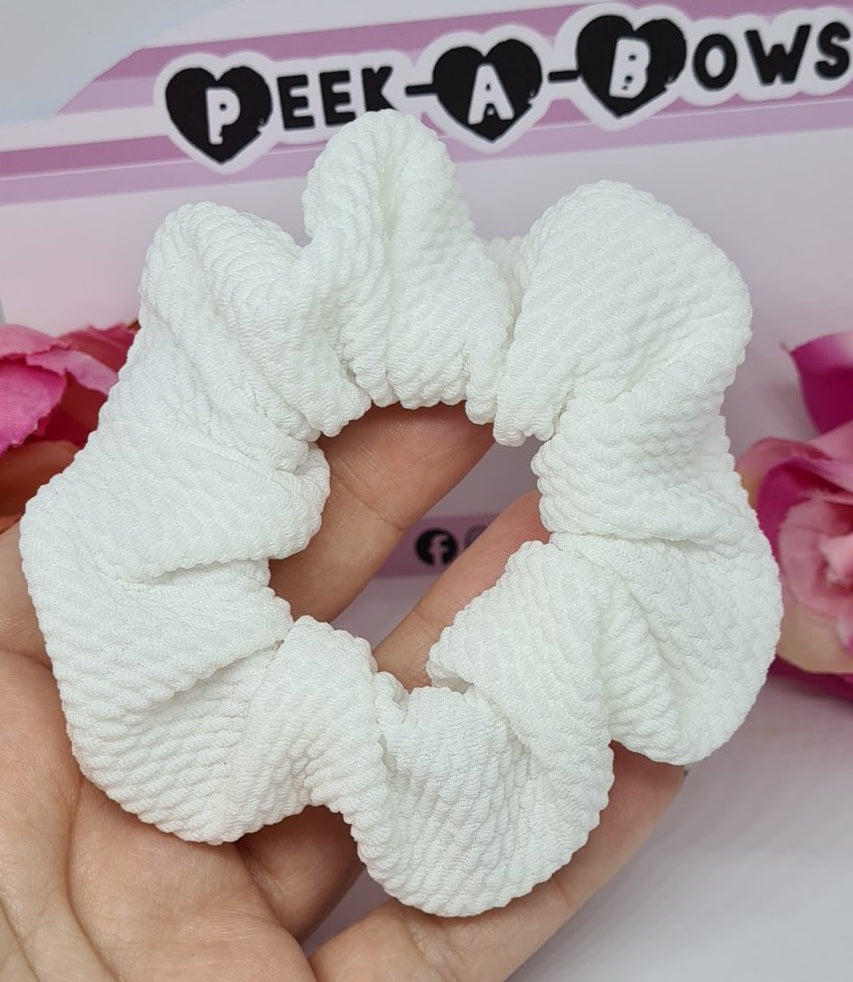 White scrunchie