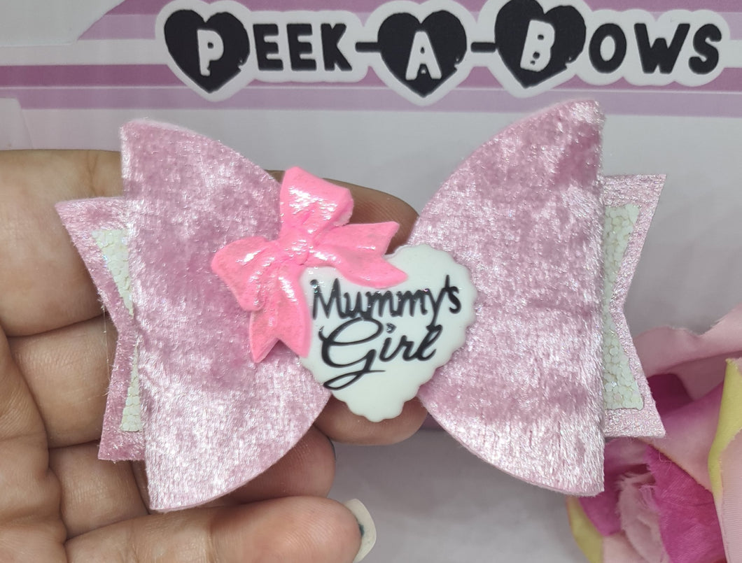 Mummy's/daddy's girl clay bow