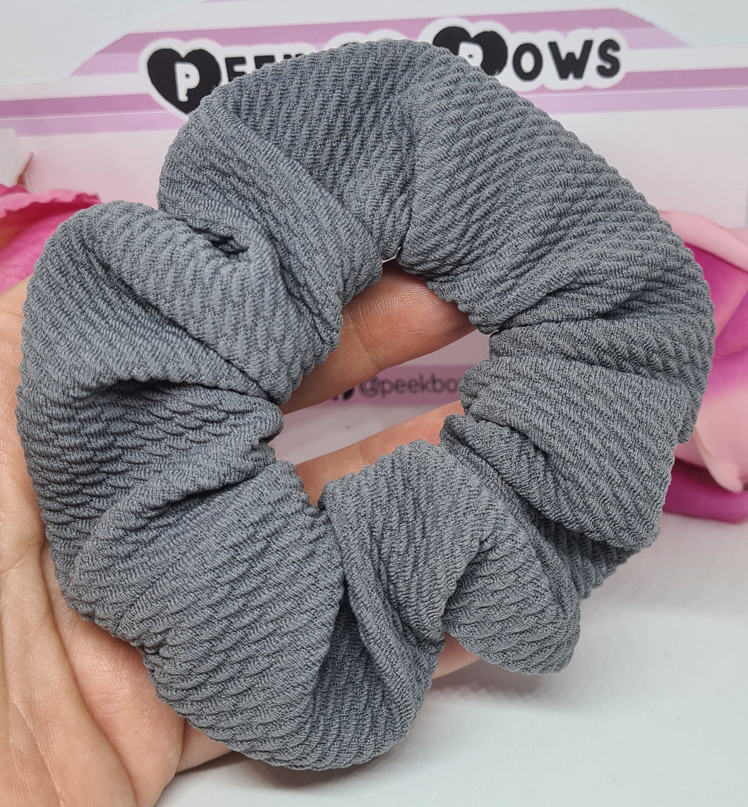 Grey scrunchie