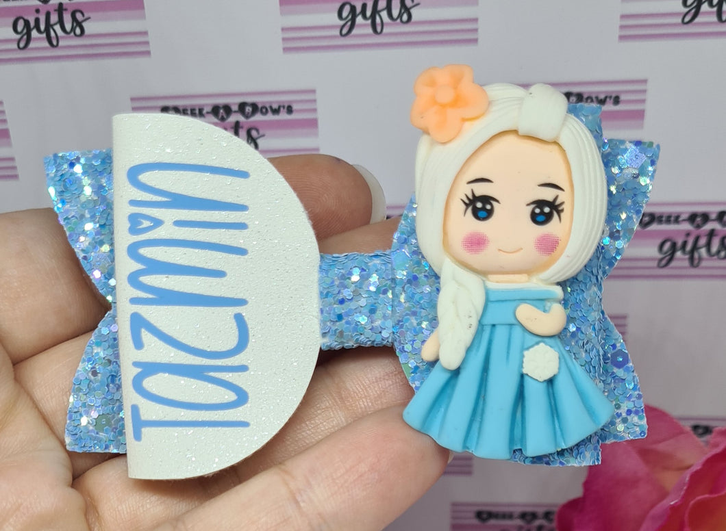 Personalised ice queen bow