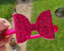 Load image into Gallery viewer, Glitter bow headbands (multi choice)
