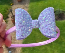 Load image into Gallery viewer, Glitter bow headbands (multi choice)
