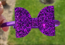 Load image into Gallery viewer, Glitter bow headbands (multi choice)
