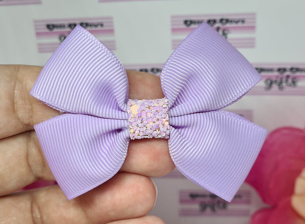 Lilac ribbon bow