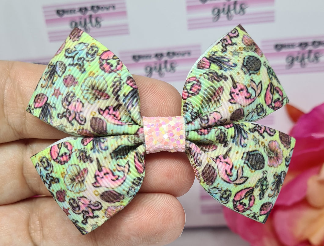 Mermaids friends ribbon bow