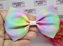 Load image into Gallery viewer, Tie die ribbon bow (large)
