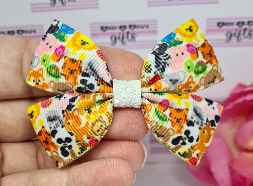 Animals gallore ribbon bow