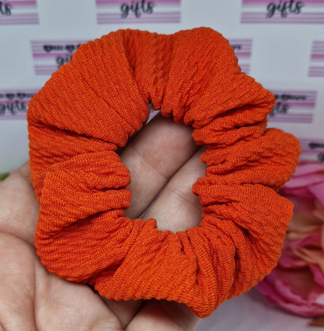 Orange scrunchie