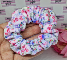 Load image into Gallery viewer, Floral unicorn scrunchie
