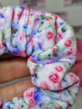 Load image into Gallery viewer, Floral unicorn scrunchie
