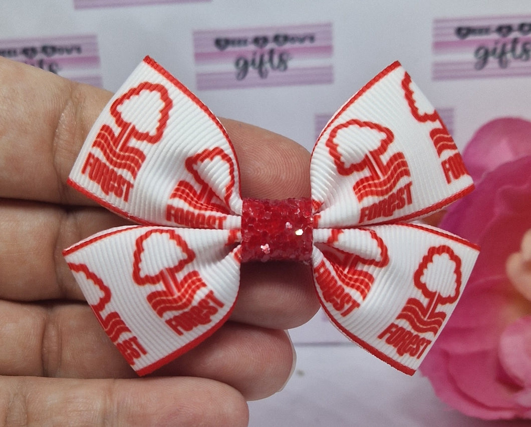 Forest ribbon bow