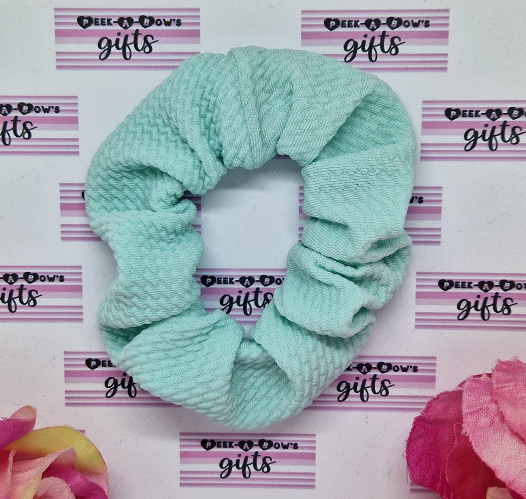 Pale aqua scrunchie