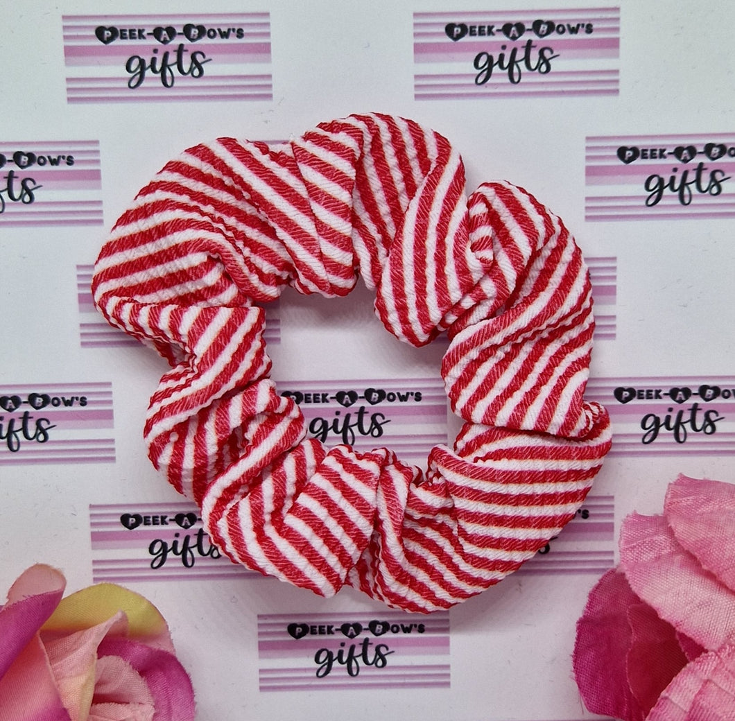 Candy cane scrunchie