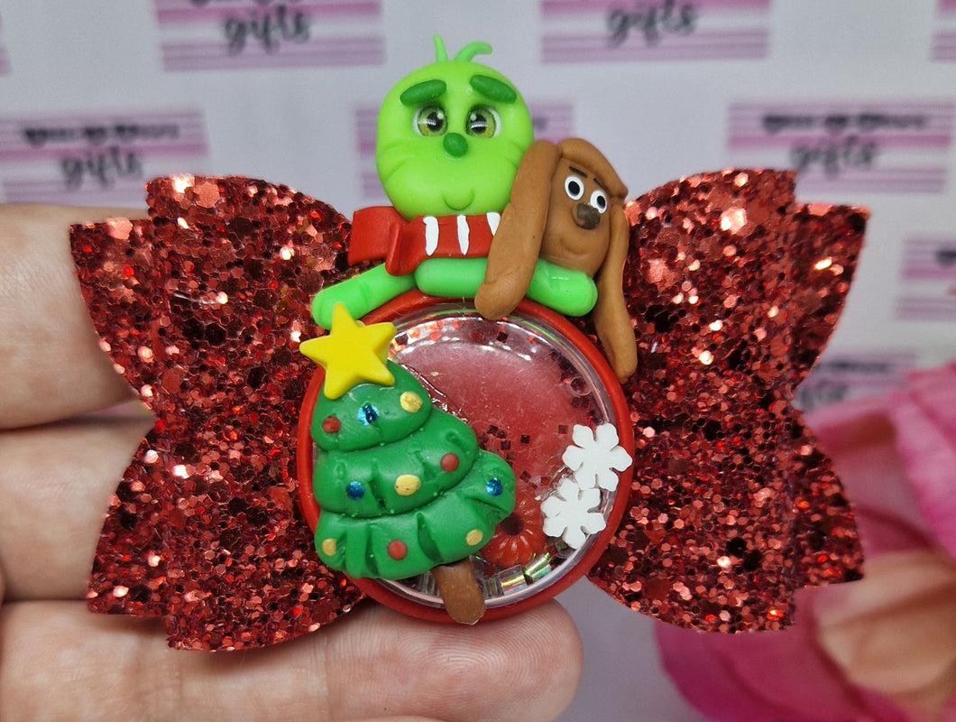 Grinch and friends shaker bow