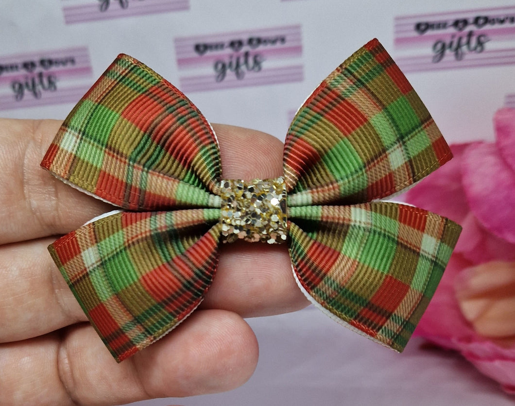 Elf tartan ribbon bow