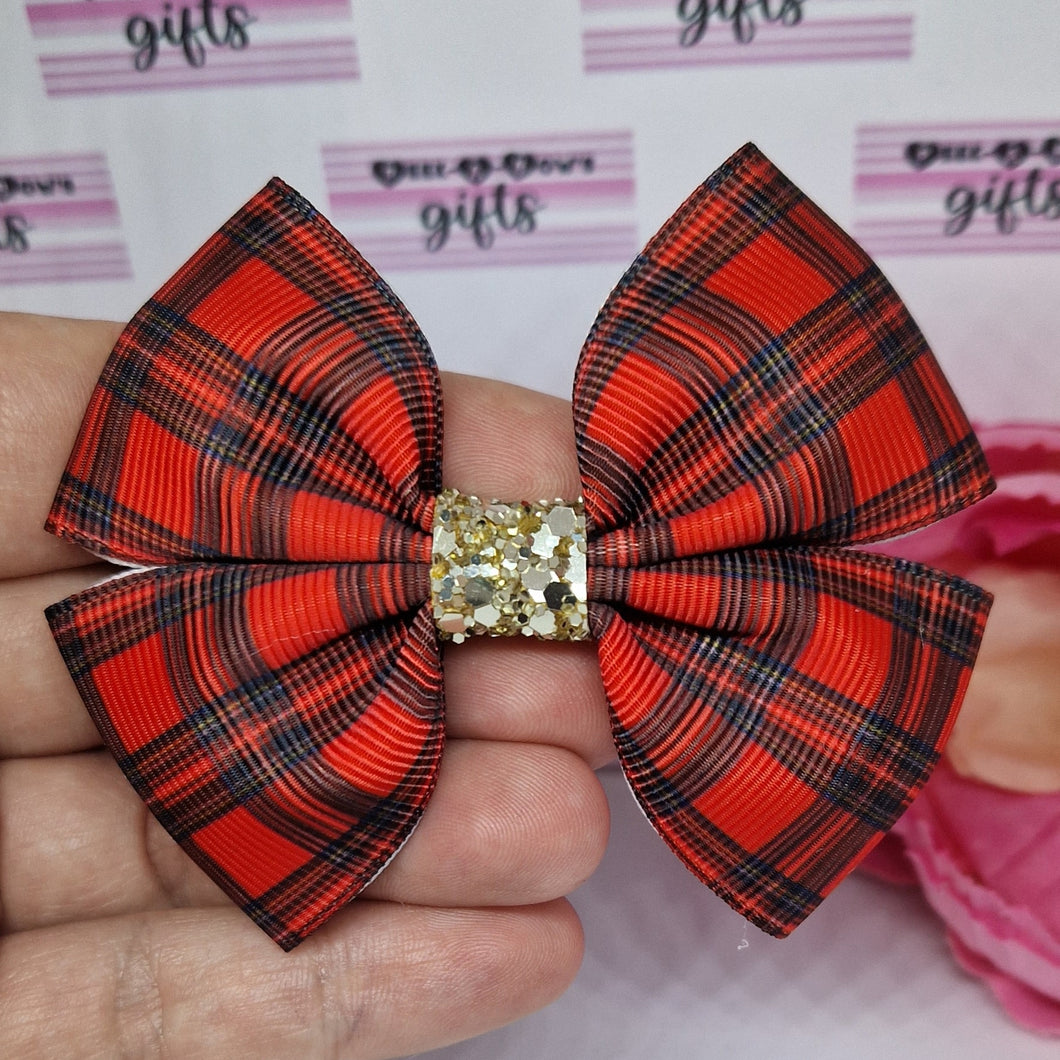 Medium tartan ribbon bow2