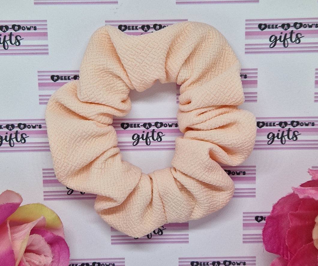 Peach scrunchie